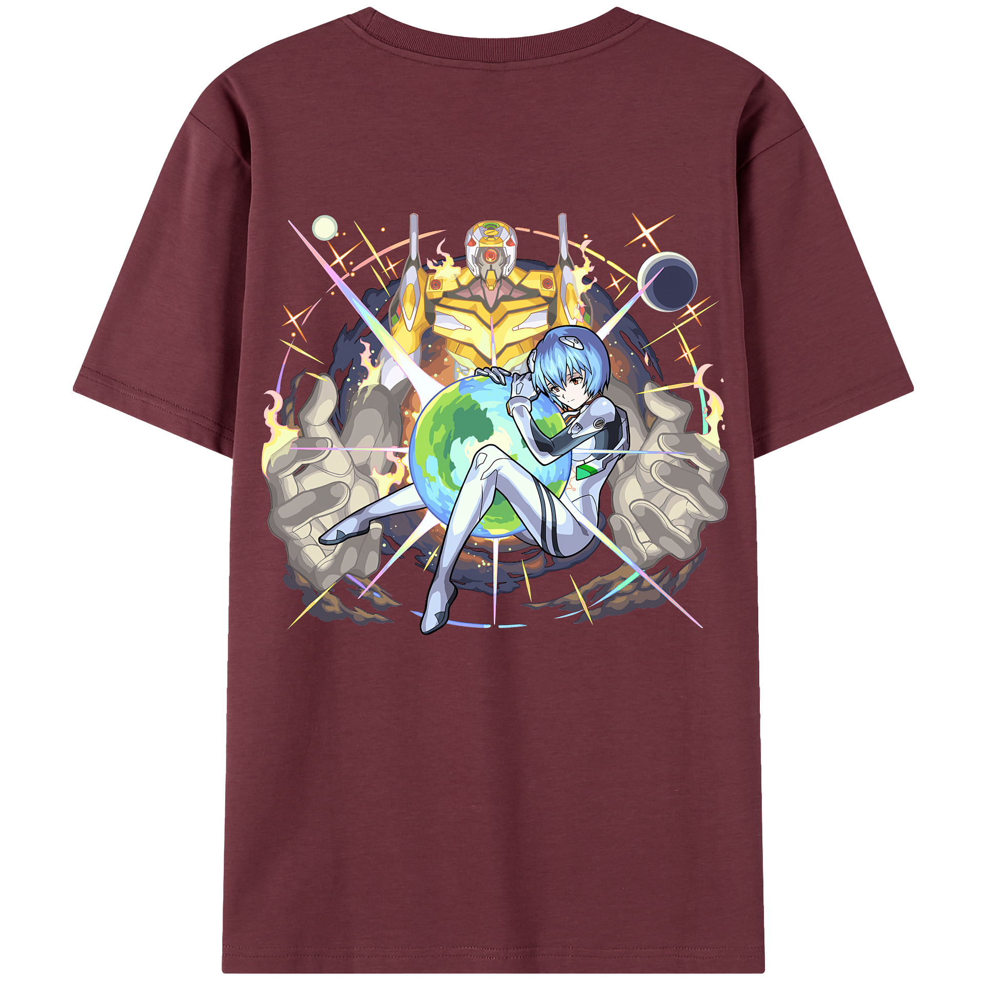 （画像用） EVA 新世紀エヴァンゲリオン 綿100％半袖Tシャツ（背面プリント）